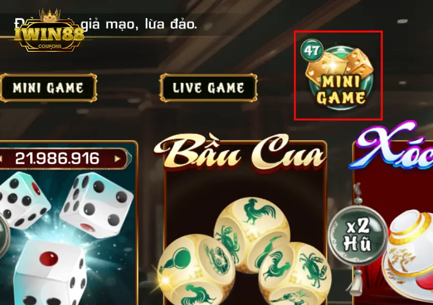 Icon mở giao diện chơi game Mini