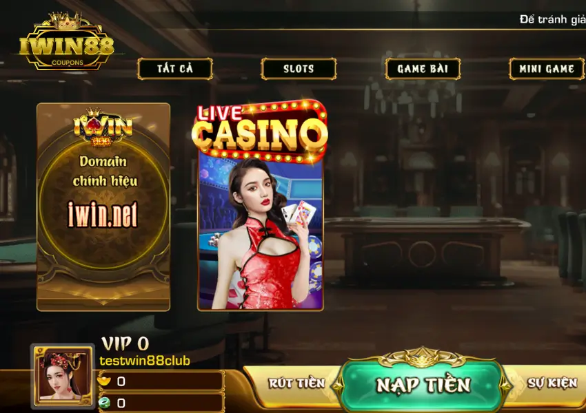 Tham gia chơi Live Game iWin bước 5